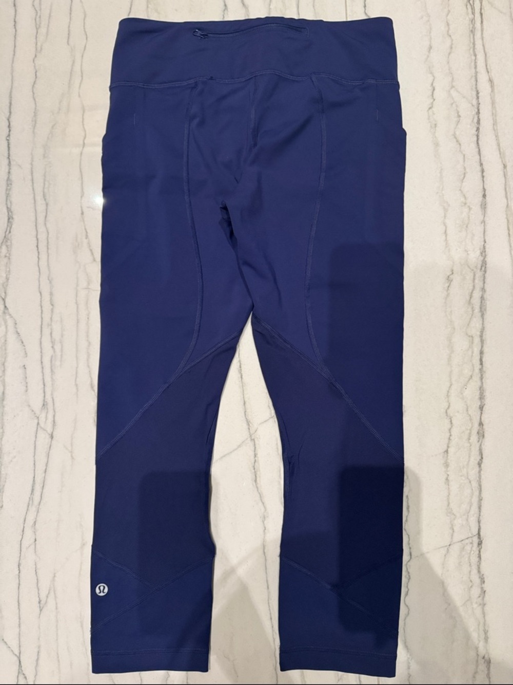 lululemon athletica- Deep Marine Blue Cropped 19” Athletic Leggings